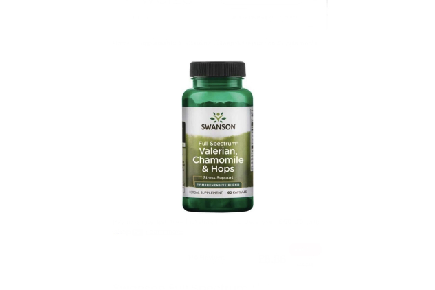 Swanson Full Spectrum Valerian Chamomile & Hops 60 Capsules
