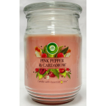 Air Wick Pink Pepper & Cardamom Scented Candle 480g with Essential Oils