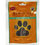 Pet Munchies Beef Liver Sticks Dog Treats 90g Grain & Gluten Free