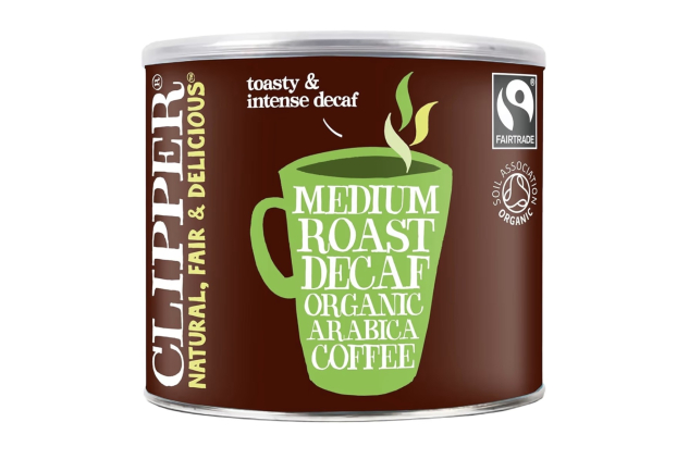 Clipper Decaf Organic Medium Roast Coffee Decaffeinated Instant Coffee 500g BEST BEFORE DATE 30/05/2023
