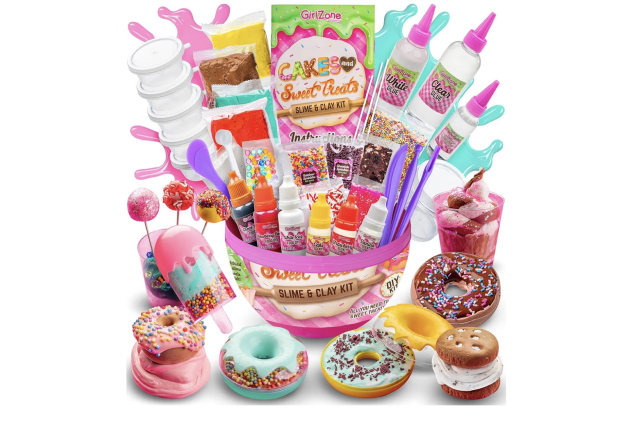 GirlZone Cakes & Sweet Treats Slime Egg, Clay for Kids and Slime Set with Sprinkles & Ice Cream Toys for Hours of Sensory Play, Slime Kits for Girls