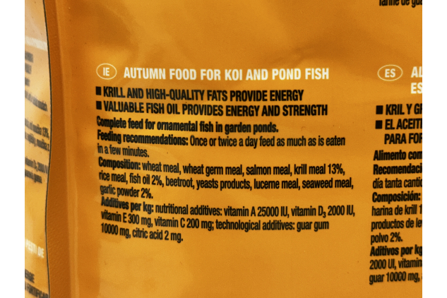 JBL ProPond Autumn + Prepare Koi Pond Fish Food 3kg Sinking Wafers