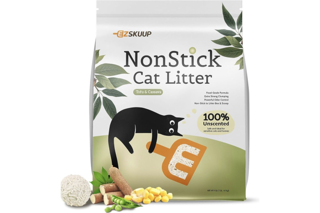 Non-Stick Tofu & Cassava Cat Litter 4.1kg 7.5L Unscented