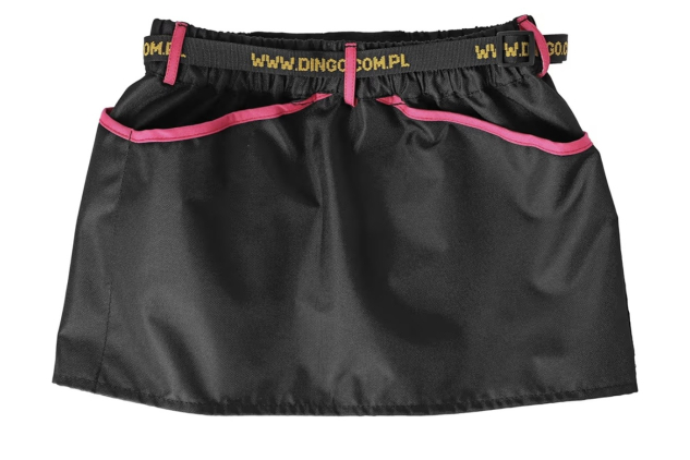 Dingo Waldemar Rutkowski Dog Trainer Belt with Four Practical Pockets Adjustable Waist Strap Waterproof Black with Pink Trim – Size XL