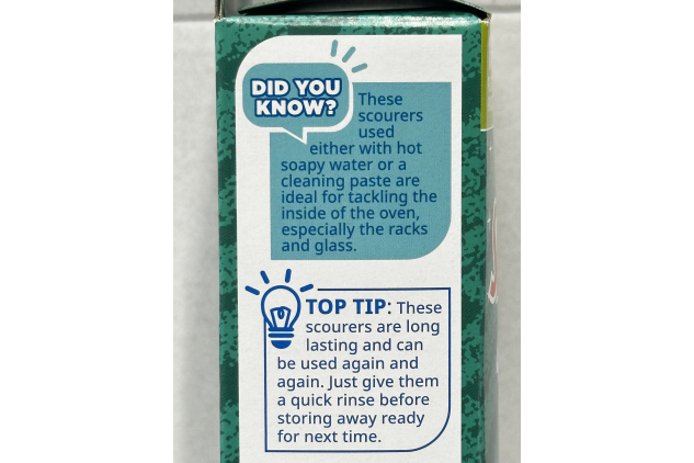 Spontex Tough Scourers 4 Pack Ultra Powerful Stainless Steel Cleaning Pads