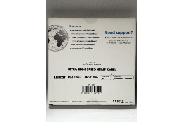 Ultra High Speed HDMI Cable 1m | 8K 60Hz | 4K 120Hz