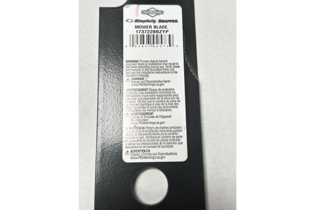 Briggs & Stratton 1737228BZYP Mower Blade Black