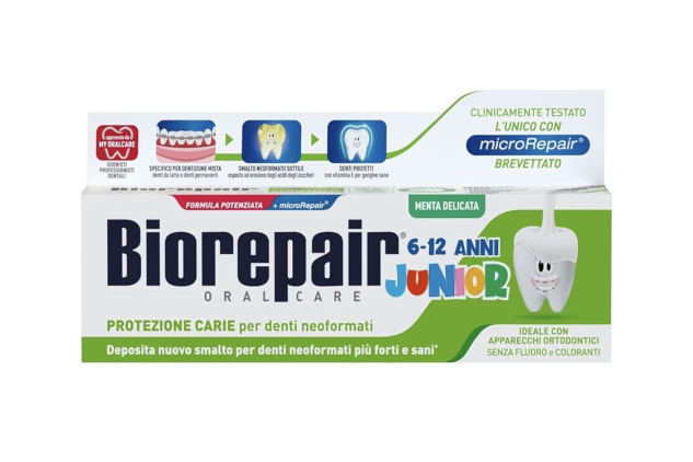 BIOREPAIR Junior Kids and Baby Hydroxyapatite Toothpaste 6-12 Years  75ml