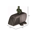 Blagdon Minipond Pond Pump 700 (to Run Fountains for Small Ponds up to 1500 Litre) 3 Fountain Heads Black