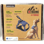 Ancol Extreme Hybrid Dog Harness Built-In Extending Lead Medium Aqua Blue