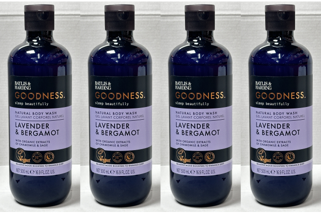 Baylis & Harding Goodness Lavender & Bergamot Body Wash 4 x 500ml