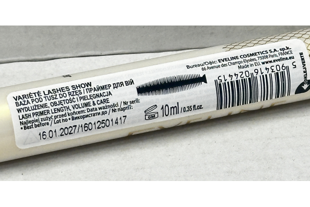 Eveline Cosmetics Variété Lash Primer Length Volume & Care 10ml
