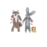 Squeaky Dog Toys, No Stuffing Crinkle Dog Toys Plush Interactive Dog Chew Toys for Large Medium Small Dog Toys for Puppy Teething 2 Pack