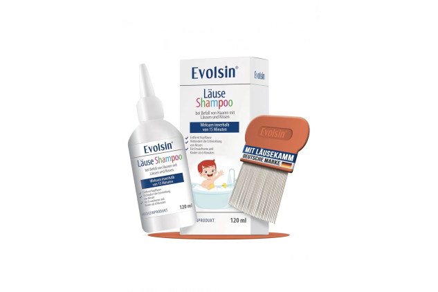 Evolsin Lice Shampoo & Lice Comb for Adults & Children from 6 Months 120ml