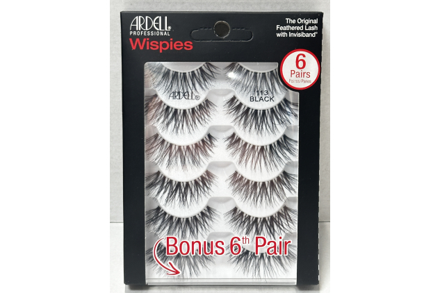 Ardell Professional Wispies 113 Black False Eyelashes 6 Pairs
