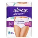 Always Discreet 7 Pants Size XL UK 22 - 28 6 Absorbency
