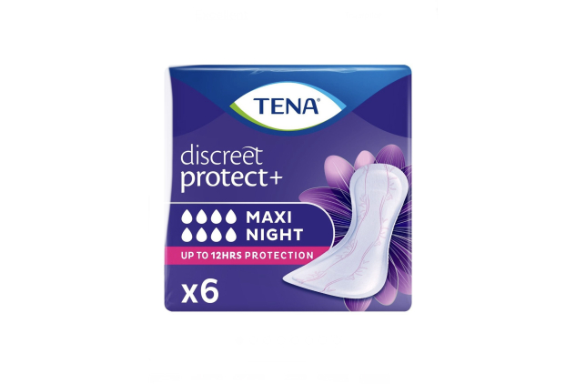 TENA Lady Discreet Protect + Maxi Night Pads 6 Pack