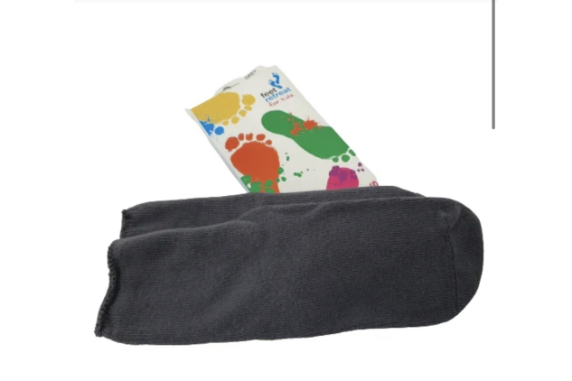 Feet Retreat Seamless Sensitivity Ankle Socks for Kids Size Small 4 - 7 Grey
