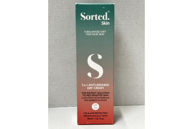 Sorted Skin 5 in 1 Anti-Redness Day Cream SPF50 30ml