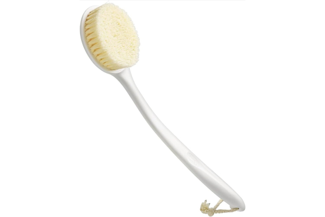 Long Handle Back Shower Brush Dual-Sided Body Scrubber 38cm