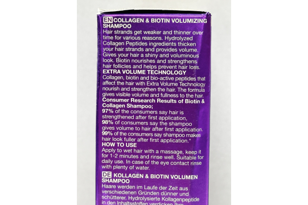 Bioxcin Collagen & Biotin Volumizing Shampoo 300ml For Fine Flat Hair