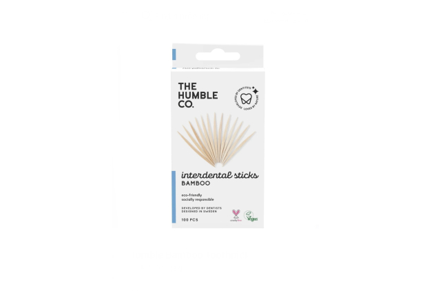 Bamboo Interdental Sticks Wooden Toothpiks 100% Biodegradable 100 Pieces