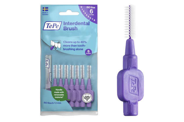 TePe Interdental Brushes 1.1 mm Pack of 8 Purple
