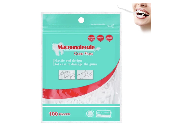 Professional Dental Floss Picks | 100 Pack | 2-in-1 Interdental Cleaner & Toothpick 100 Pack