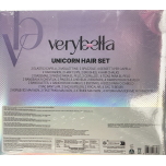 VeryBella Unicorn Hair Set With Hair Bands Clips Brushes & Hair Chalks