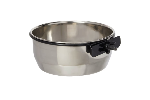 Classic Pet Products Steel Bolt Clamp Coop Cup Bowl 900ml