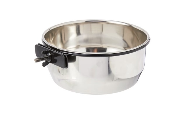 Classic Pet Products Steel Bolt Clamp Coop Cup Bowl 900ml