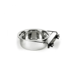 Pet Dog Bird Bolt-on Bowl Stainless Steel Coop Cup 1900ml