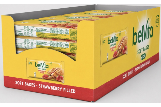 Belvita Soft Bakes Strawberry Filled Breakfast Biscuits 14 x 50g