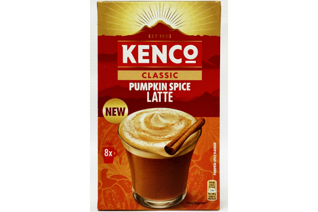 Kenco Classic Pumpkin Spice Latte Sachets 5 Packs of 8 | 40 Drinks Total