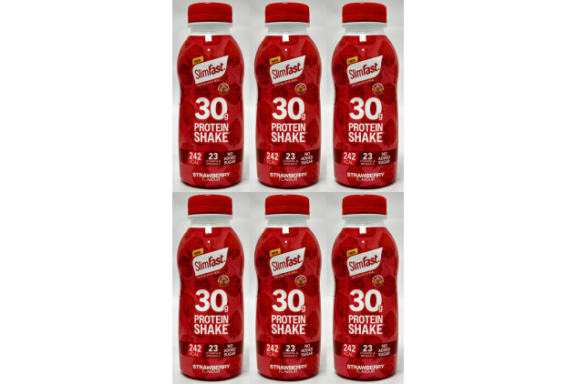 SlimFast 30g Protein Shake Strawberry 6 x 325ml Ready To Drink