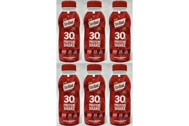 SlimFast 30g Protein Shake Strawberry 6 x 325ml Ready To Drink