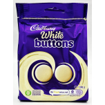 Cadbury White Buttons 100g Bags Pack of 10 White Chocolate Bulk Buy