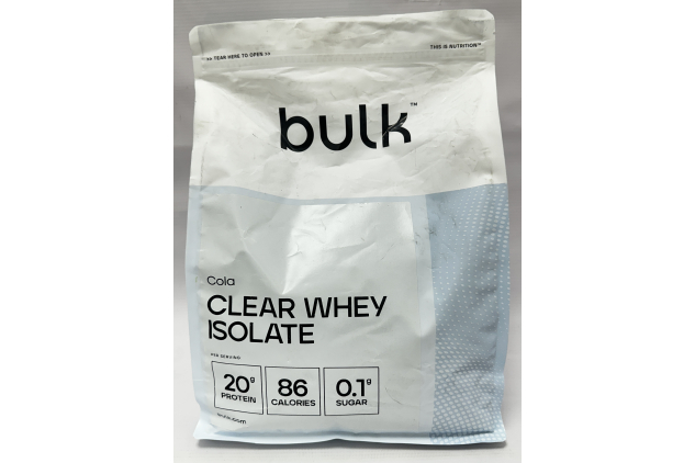 Bulk Clear Whey Isolate Cola 2kg Protein Powder 80 Servings