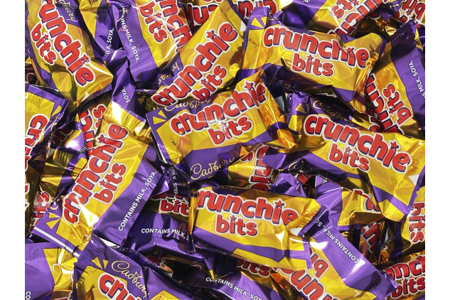 Cadbury Crunchie Bits Chocolates 1kg Individually Wrapped Bulk Buy