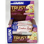 USN Trust White Chocolate Raspberry Protein Cookie Bars 12 x 60g