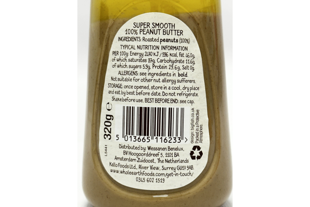 Whole Earth Drizzler Super Smooth Peanut Butter 6 x 320g | See Description