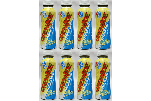 Grenade White Chocolate Protein Shake 8 x 330ml Low Sugar