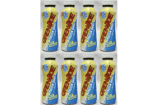 Grenade White Chocolate Protein Shake 8 x 330ml Low Sugar