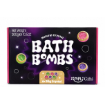 Natural Crystal Bath Bombs 6 Pack 300g