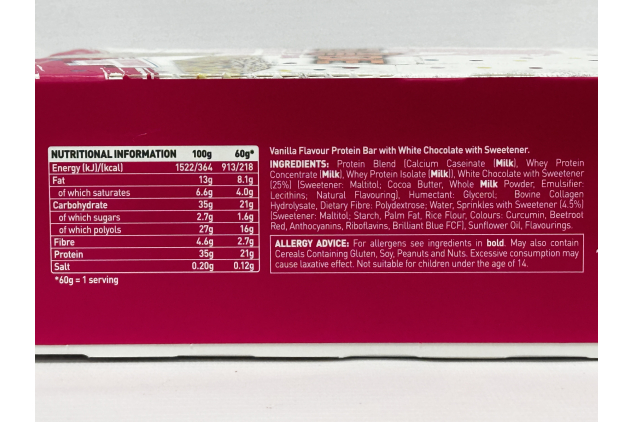 Grenade Birthday Cake Protein Bars 72 x 60g High Protein Low Sugar