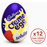 Cadbury White Creme Egg White Chocolate Fondant Eggs 12 x 40g