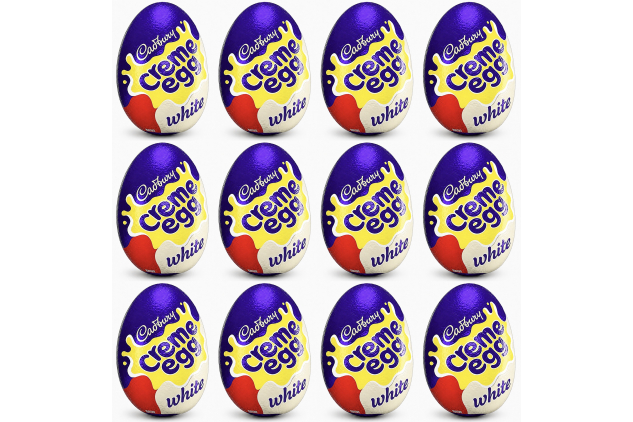 Cadbury White Creme Egg White Chocolate Fondant Eggs 12 x 40g