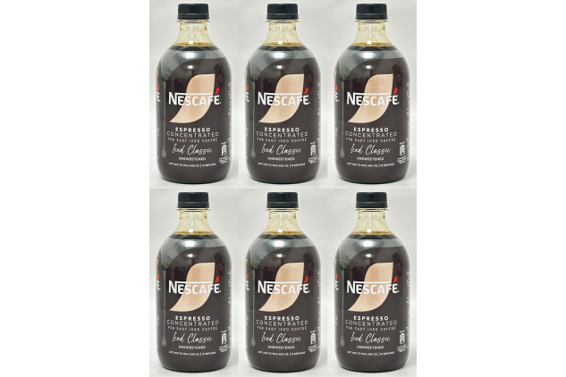 Nescafé Espresso Concentrate Iced Classic Unsweetened 6 x 500ml | 96 Servings Total
