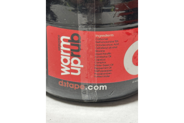 d3 Red Warm Up Muscle Rub 200g Pre & During Activity