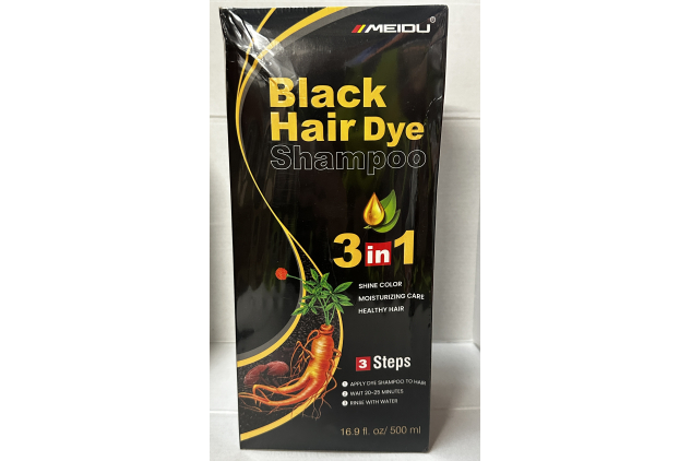 MEIDU Black Hair Dye Shampoo 3 in 1 500ml